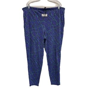 VTG 90z Zubaz Comfy Lounge Pants Jacksonville Jaguars Colors AOP Purple Teal MED